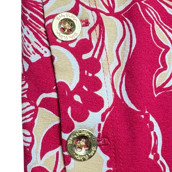 Lilly Pulitzer Maddox Straight Dress M Island Vibes Poinsettia Red UPF 50+ NEW - Picture 5 of 14